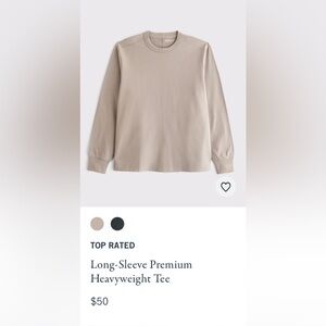 Abercrombie & Fitch Long-Sleeve Premium Heavyweight Tee